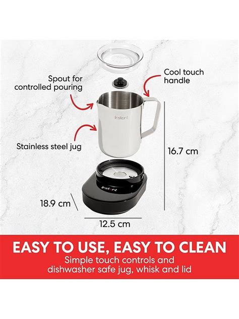Instant Milk Frother Station Stainless Steel Very