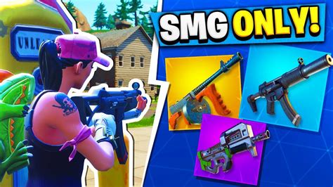 Fortnite Smg Only Challenge Youtube