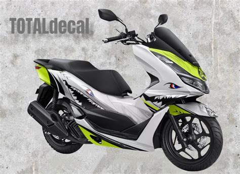 Decal Stiker Sticker Honda Pcx Stabilo Shark Full Body Variasi Bisa