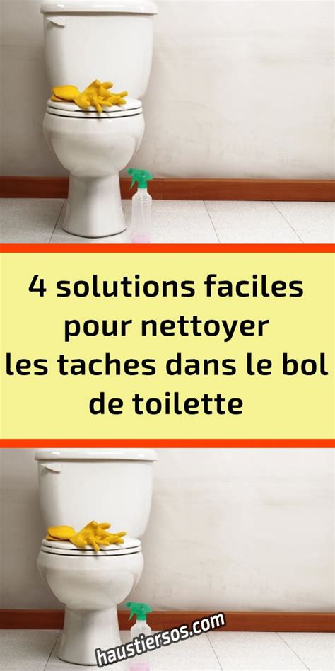 Solutions Faciles Pour Nettoyer Les Taches Dans Le Bol De Toilette