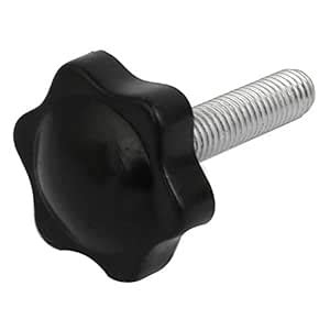 Uxcell M8 X 35mm Male Thread Plastic Star Head Screw Clamping Handle