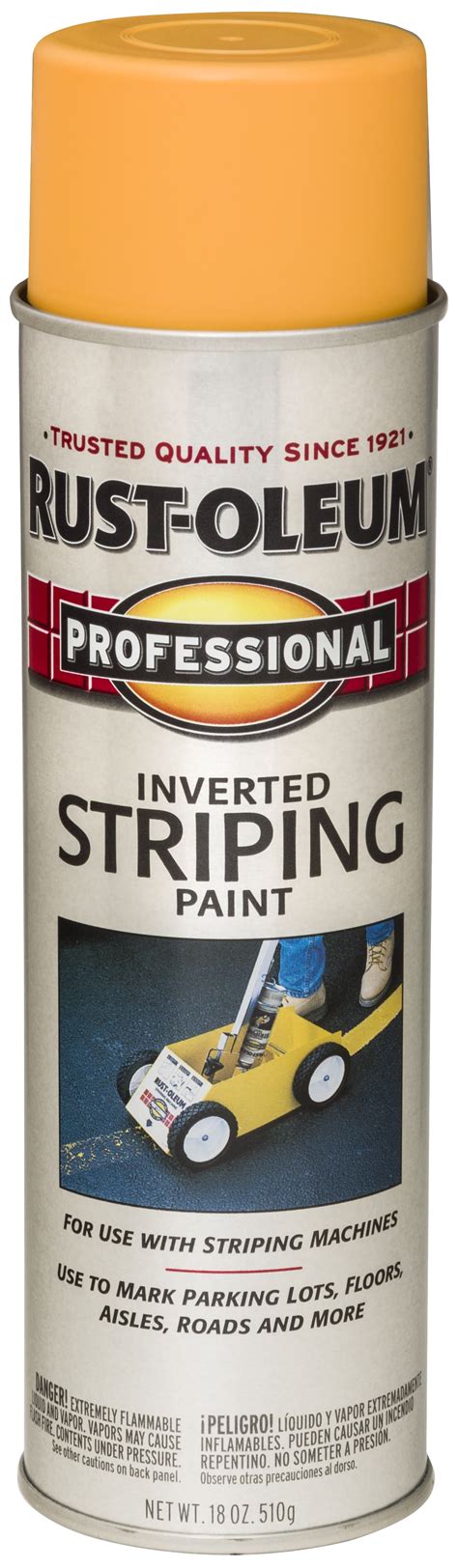 Yellow Rust Oleum Professional Inverted Flat Striping Paint 2548838