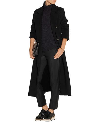 Mm6 Maison Margiela Belted Wool Blend Felt Coat Net A Portercom