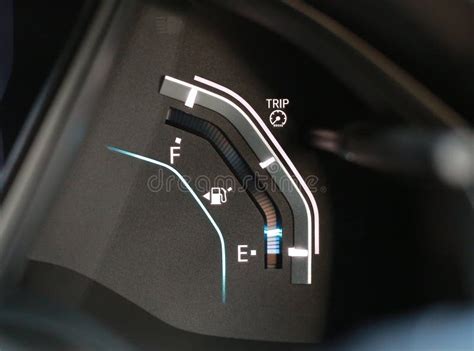 Digital Temperature Gauge in Car Dashboard Stock Photo - Image of board ...