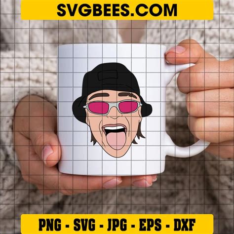 Peso Pluma Svg Peso Pluma Head Svg Peso Pluma Face Svg Svgbees