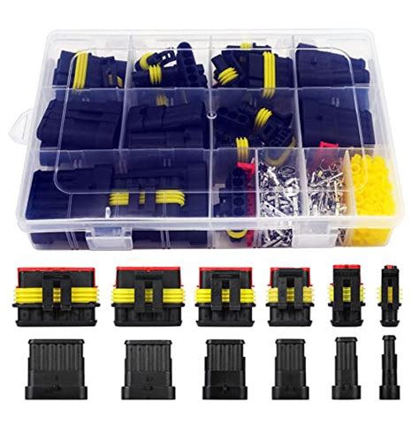 Twippo 372pcs Waterproof Automotive Electrical Connectors Quick Connect Wire Connectors