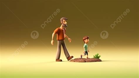 Animated Father And Son