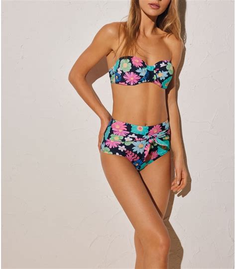 Bikini Bandeau Ysabel Mora B Tallas Copa B Colores Floral