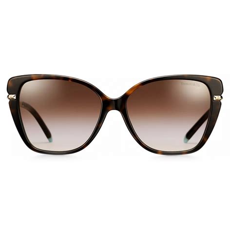 Tiffany And Co Cat Eye Sunglasses Tortoise Gradient Brown Wheat