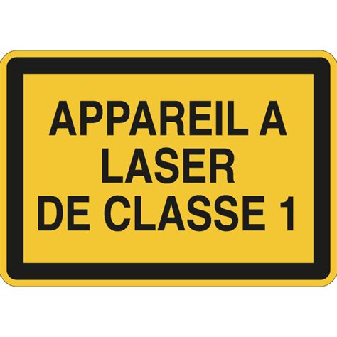 Panneau Appareil Laser De Classe Rayonnement Laser