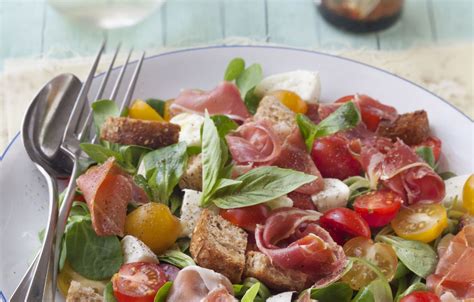 Salade M Che Jambon De Bayonne Mozzarella Recette Salade Tomate Hot