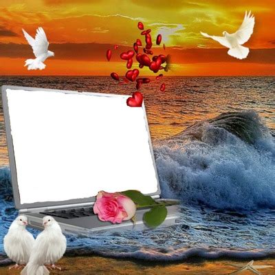 Renewilly Tablet Mar Y Palomas Montage Photo Pixiz