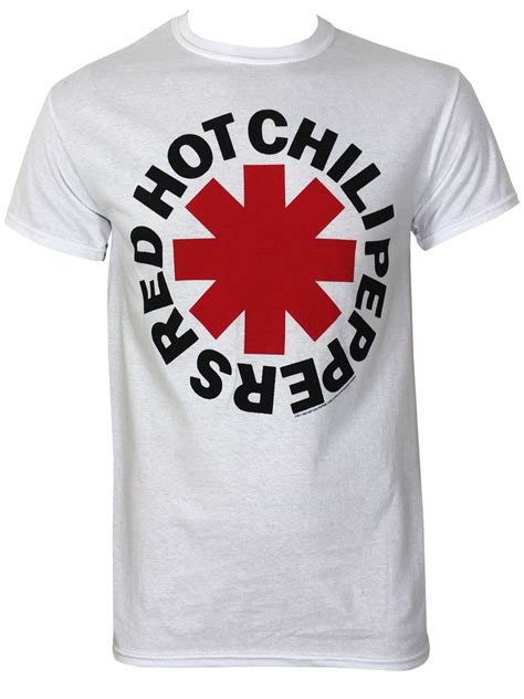 Red Hot Chili Peppers Asterisks Men S White T Shirt Red Hot Chili Peppers Logo Hot Chili