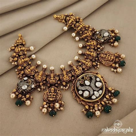 Kundan Ruby Mango Necklace From Prade Jewels South India Jewels