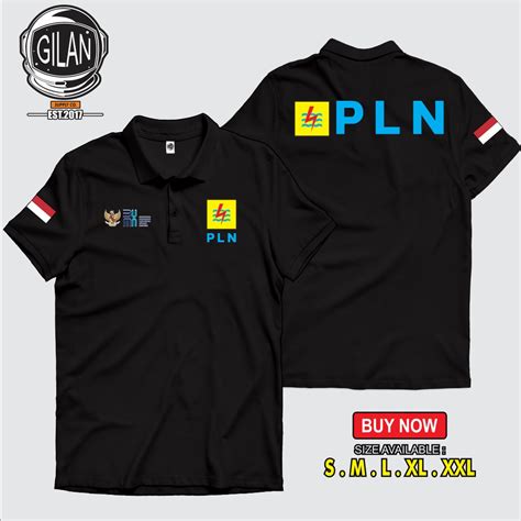 Jual Polo Shirt Kaos Kerah Pln Persero Perusahaan Listrik Negara Bumn