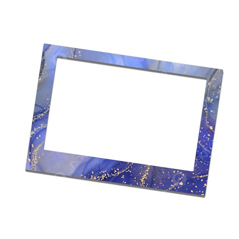 Photo Frame Dark Blue Marble Texture Polaroid Abstract Marble Texture