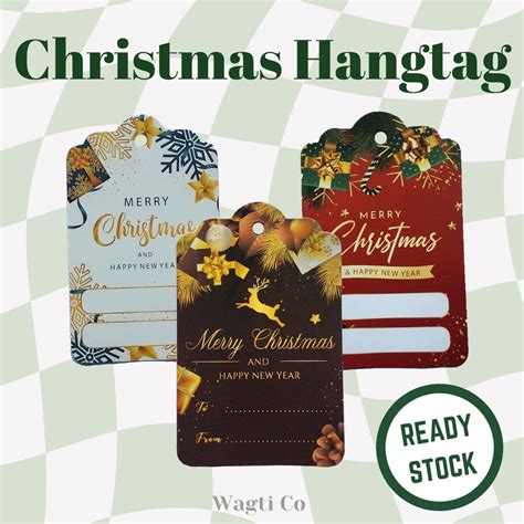 Jual Hang Tag Natal Xmas Hangtag Gantungan Santa Shopee Indonesia