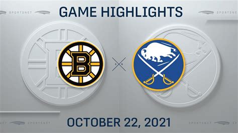 NHL Highlights Bruins Vs Sabres Oct 22 2021 YouTube