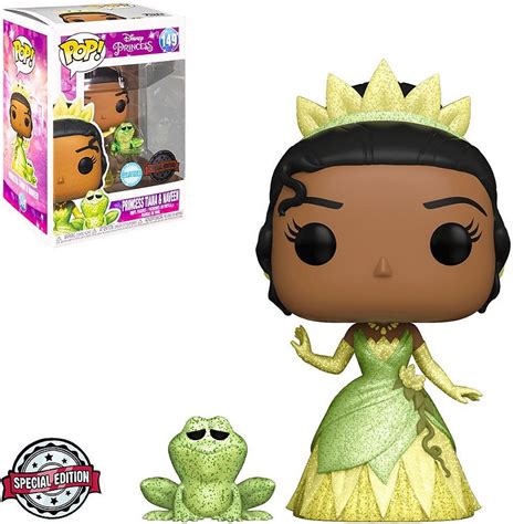 Boneco Funko Pop Disney Princess Tiana With Naveen Diamond 149 Início