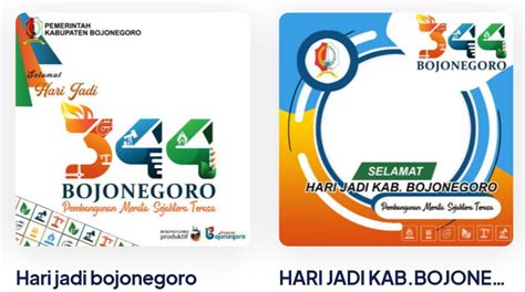 15 Link Twibbon Hari Jadi Bojonegoro 2021 Ke 344 Pasang Twibbon