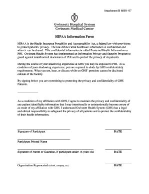 Gwinnett medical center hipaa form - Fill Out and Sign Printable PDF ...