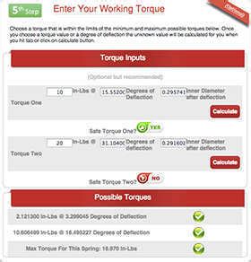 Torsion Spring Calculator Instructions - Quality Spring, Affordable Prices