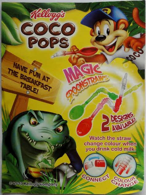 2013 Magic Spoon Straws Issued In Kelloggs Coco Pops