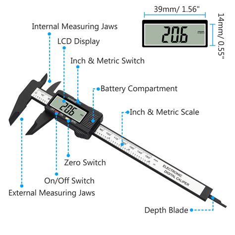 Buy Digital Vernier Caliper Esynic Mm Electronic Digital Caliper