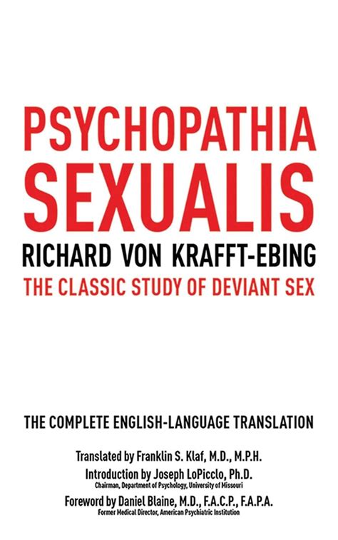 Amazon Psychopathia Sexualis The Classic Study Of Deviant Sex Von Krafft