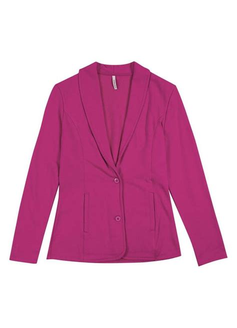 Blazer Feminino Em Moletom Roxo Habana