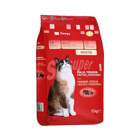 Compy Comida De Gato Croqueta Pollo Ternera Fruta Y Verdura Paquete 10 Kg