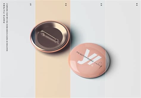 Pin Button Badge Mockup Behance