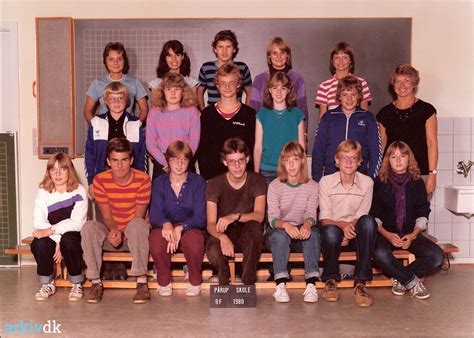 arkiv dk 9 f i skoleåret 1980 81 Paarup Skole