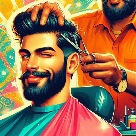 Barber Shop Poster For Social Media Template Design Post Banner