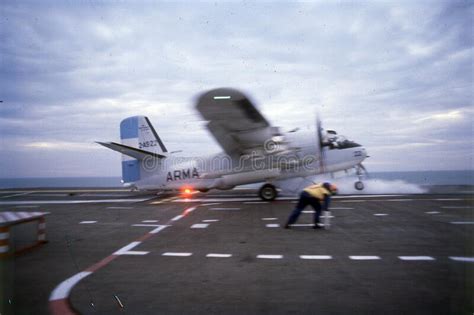 Aircraft Carrier Argentina Ara Navy 25 De Mayo Landing Year 1982s