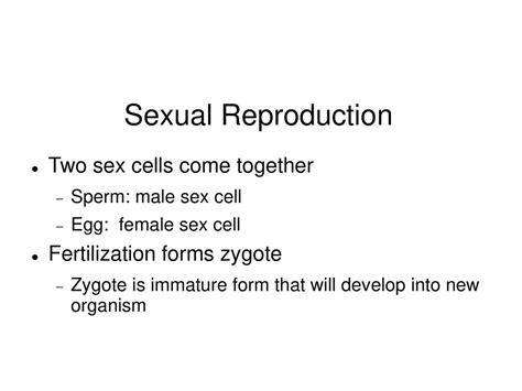 Sexual Reproduction Ppt Download