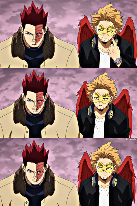 endeavor & hawks walking | My hero academia episodes, Hero academia