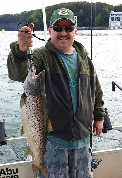 Huge Brown Trout Caught From Lake Jocassee By North Carolina Angler