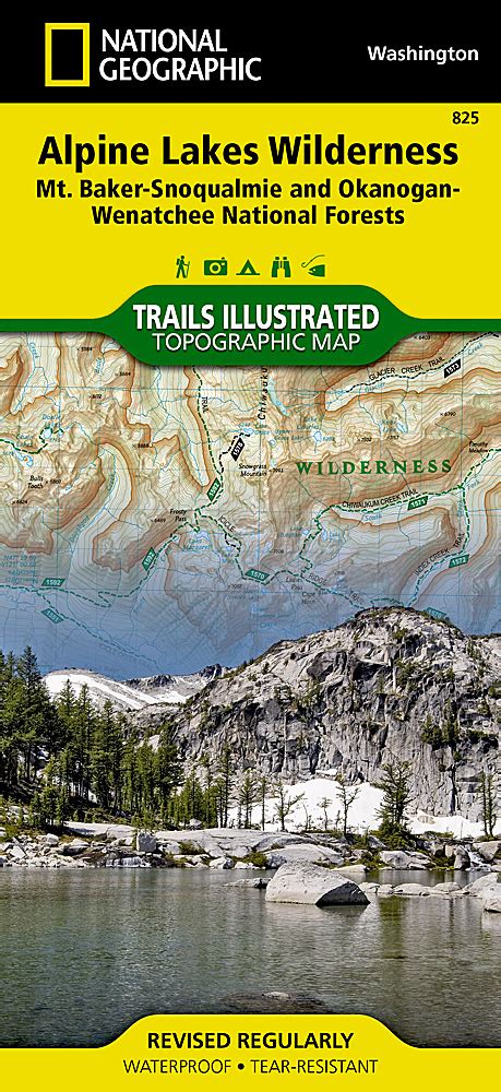 Alpine Lakes Wilderness National Geographic Trails Illustrated Map: DiscoverNW.org