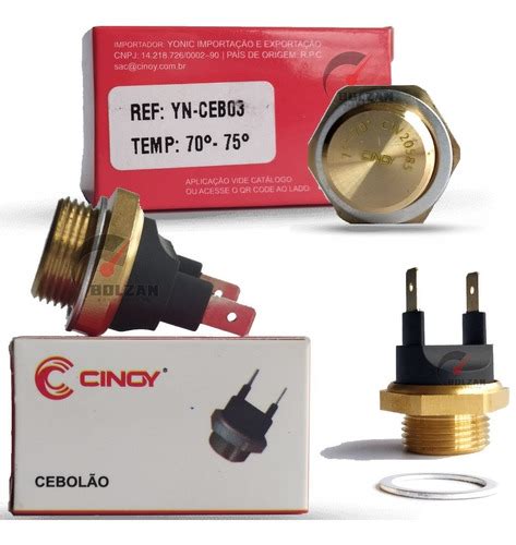 Sensor De Temperatura Para Radiador Cebolão 70 75 Graus