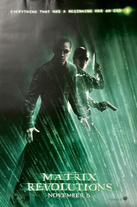 The Matrix Revolutions Minimalist Poster