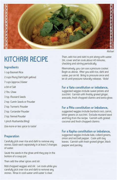 Kitchari My Staple Food Year Round So Grounding Healthy And