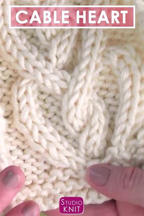 How To Knit A Cable Heart Knitted Heart Pattern Knit Stitch Patterns