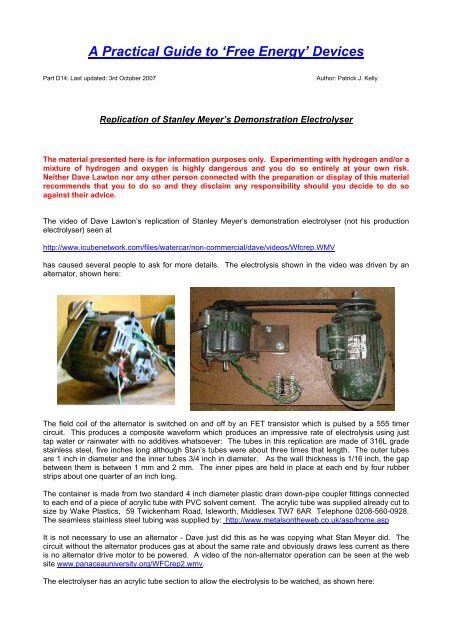 A Practical Guide to 'Free Energy' Devices