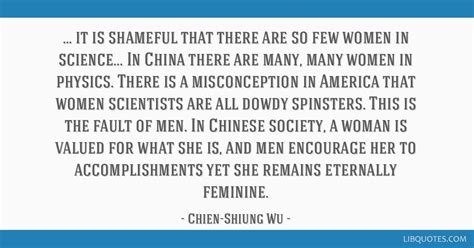 it is shameful that there are so few women in...