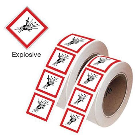 Explosive Warning Labels Roll Of 250 Morsafe Supplies Uk