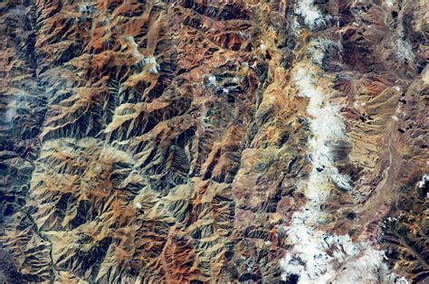 Satellite View Of Andes Mountain Range Photograph by Panoramic Images - Fine Art America