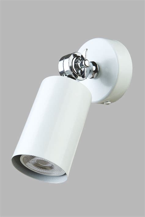 Bozyaka Lighting Ector Single White Chrome Wall Sconce Movable Modern