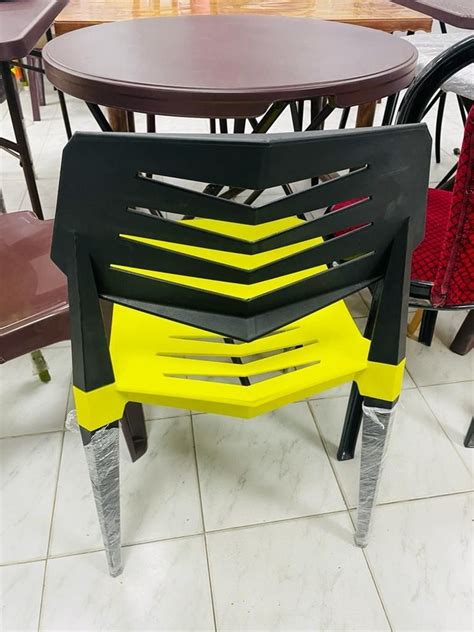 Lamon Yello With Black Supreme Plastic Restaurant Chairs At Rs 2200 In