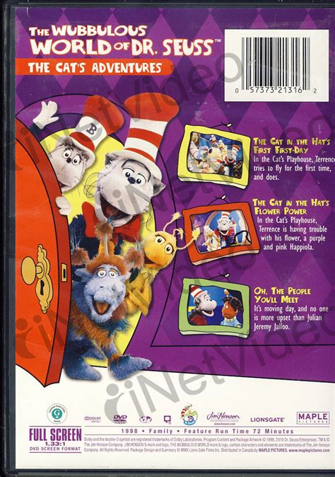 The Wubbulous World Of Dr Seuss The Cats Adventures On Dvd Movie